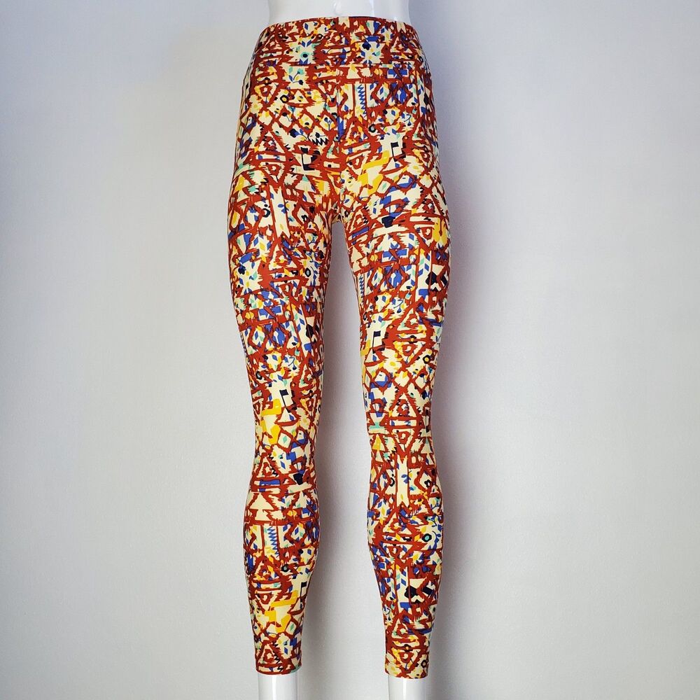 NEW LuLaRoe Yellow Red Floral Leggings